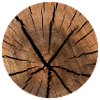 Wood circle pattern