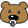 baby bamse ansigt hoved sut suesser mindre