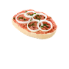 Mettbrötchen divertido con cebolla para carnicero