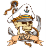 Crâne d'ancre Sailor Ahoi