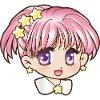 manga pink hair girl