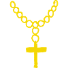 Gold chain with cross