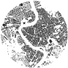 Rome city map circle