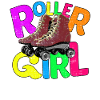 "Roller Girl" roller skate girl