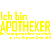 ich bin apotheker