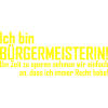 ich bin bürgermeisterin