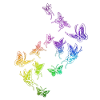 Butterfly Swarm Harmony Rainbow