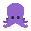 Purple baby squid