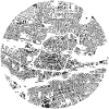 Nuremberg city map circle