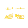 Trumpet wind instrument
