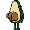 Avocado is scratching