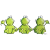 Three Frogs