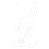 Hase mit Karotte