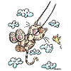Cat on the swing