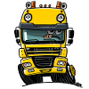 0810 D truck CF yellow