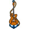 Anchor and guitar