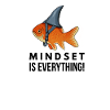 Denkweise ist alles Goldfish Shark Funny Fish