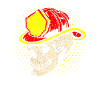 Firefighter skull skull