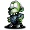 Piccolo goblin verde con sneaker