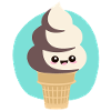 süßes Softeis Sommer Kawaii