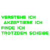 Verstehe ich