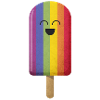 Rainbow ice vertical