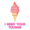 Te necesito tounge! Helado idea de regalo helado