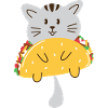 Cat Taco Cuddle Motif