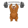 Gewichthebär Geschenk Gewichtheber Bär Gym