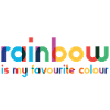 Rainbow - yndlingsfarve - typografi