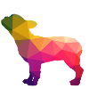 Frenchie French Bulldog Regenbogen bunt
