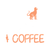Chat, livres, café