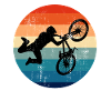 Dirtbike BMX retro jump
