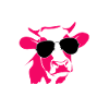 Cow with sunglasses funny