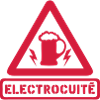 electrocuite panneau danger biere humour