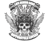 Motorcycle lovers skull