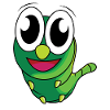 Funny caterpillar - design