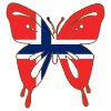 Butterfly Norway Scandinavian Gift