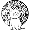 Happy Cat | Black & White