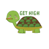 Chillkröte Kiffer Kiffen Joint Weed