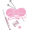 Handmade crochet knitting