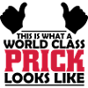 world class prick