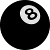 Black ball billiard 8 2509