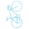 Cyclisme cyclisme dessin vertical