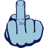 Middle finger men