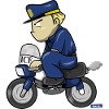 Policeman funny motorcycle HARIZ police boy joke