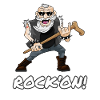 Rock on Heavy Metal Grandpa Rocker Hard Rock Festival