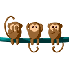 The three monkeys of Nikko