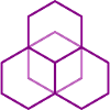 Hexagon pattern in purple