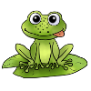 Frosch auf Seerose